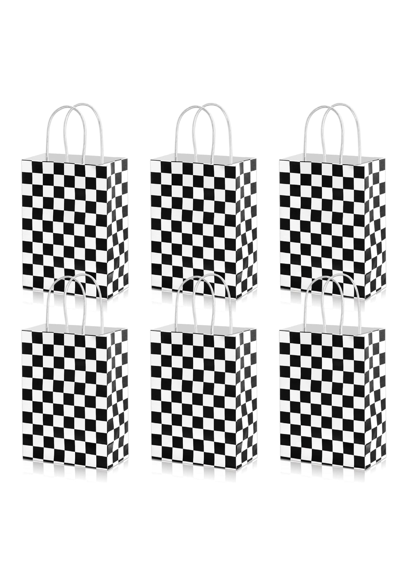 Checkered Giveaway Bags (Pack of 12)