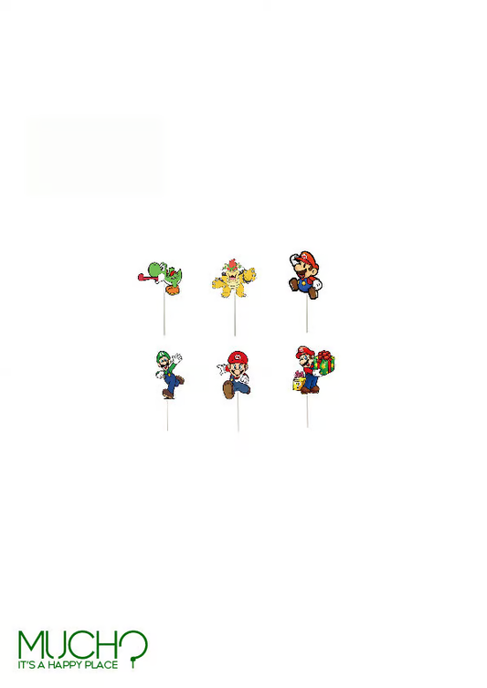 Super Mario CupCake Toppers