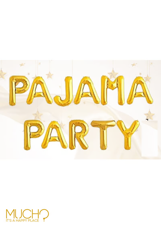 PAJAMA Party Balloon Banner