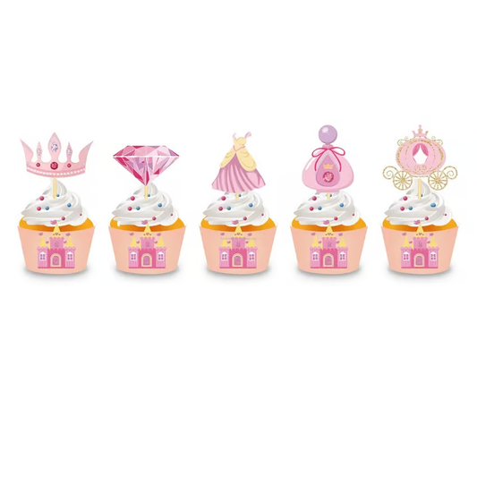 Princess Cupcake Toppers and Wrappers