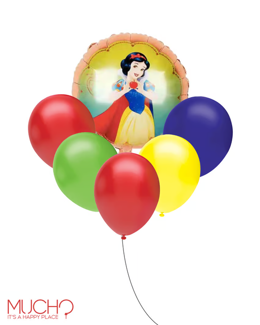 Snow White Balloons Bunch