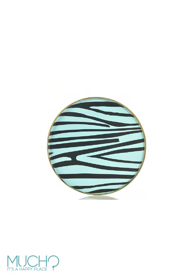 Blue Zebra 7 Inch Plate