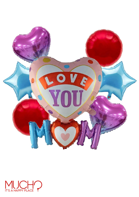 Love You Mom Balloon Bunch