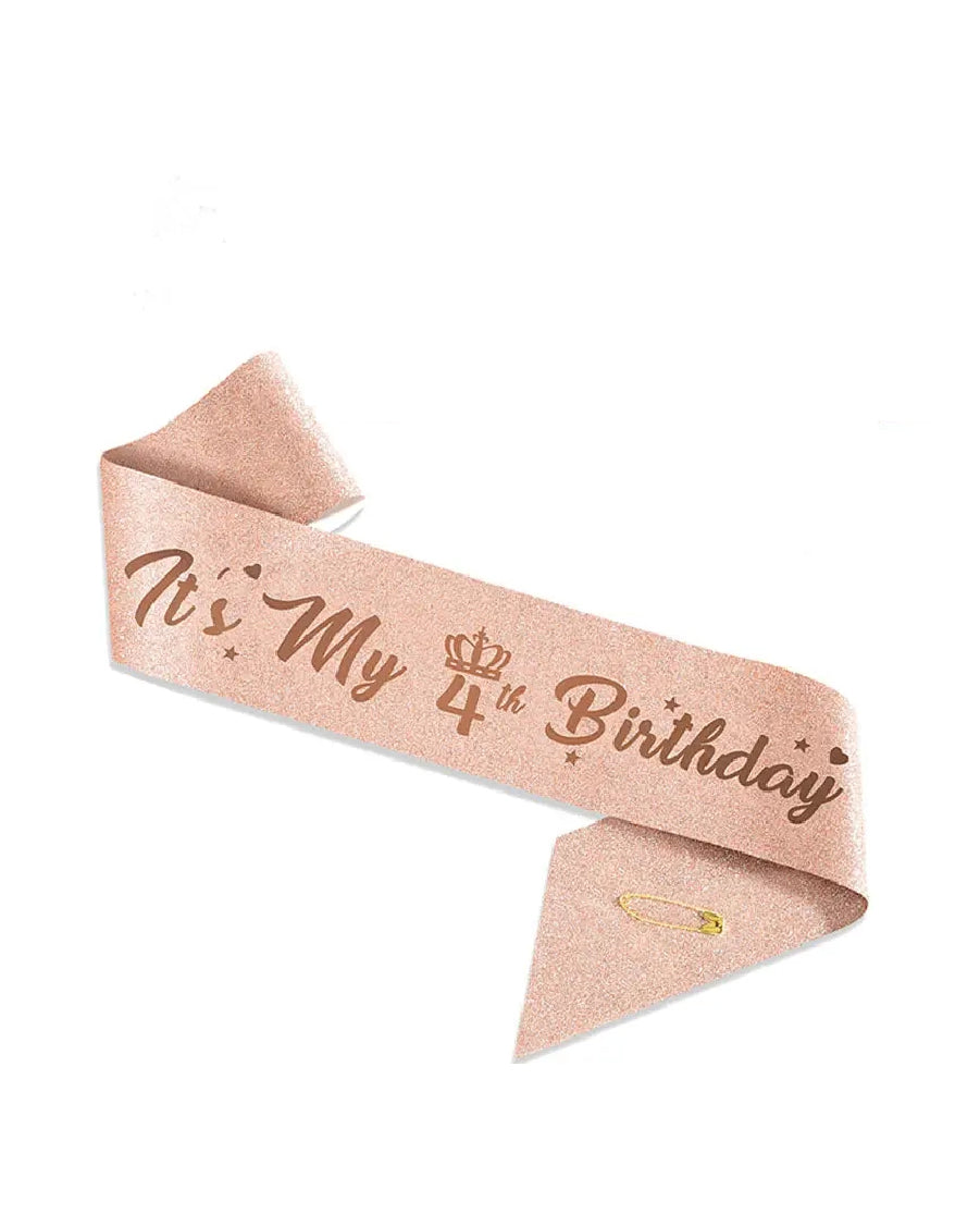 4th Birthday Sash