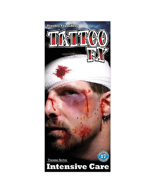 Adhesive Tattoo Costume Accessory for Halloween, Carnival and Theme Party