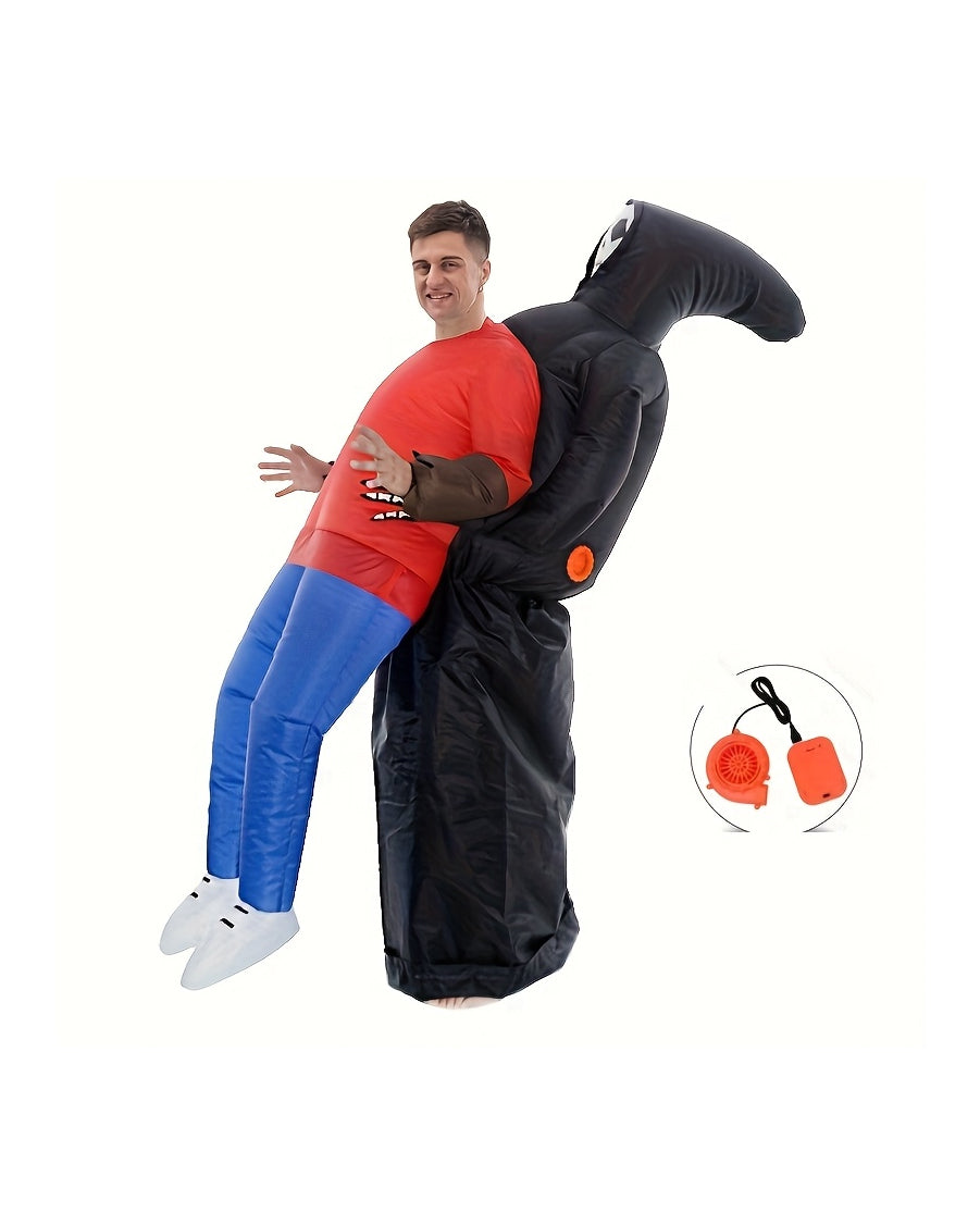 Death Grim reaper - Inflatable costume with fan - Halloween suit for adults