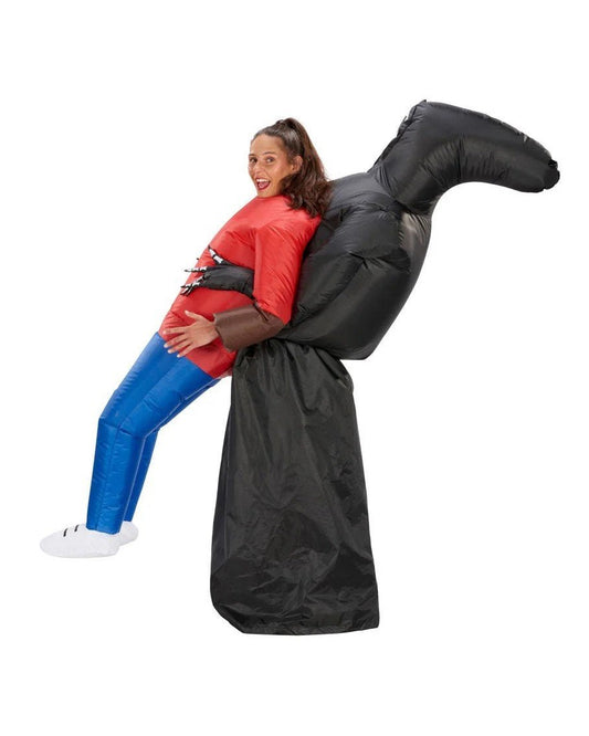 Death Grim reaper - Inflatable costume with fan - Halloween suit for adults