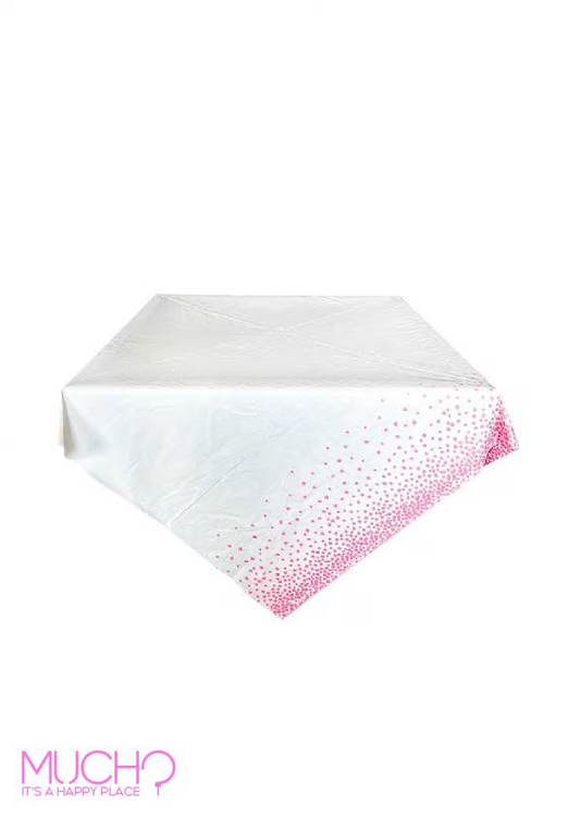 Pink Polka Dots Table Cover