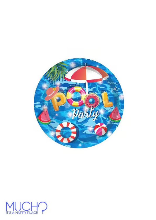 Pool Party 7 Inch Plates