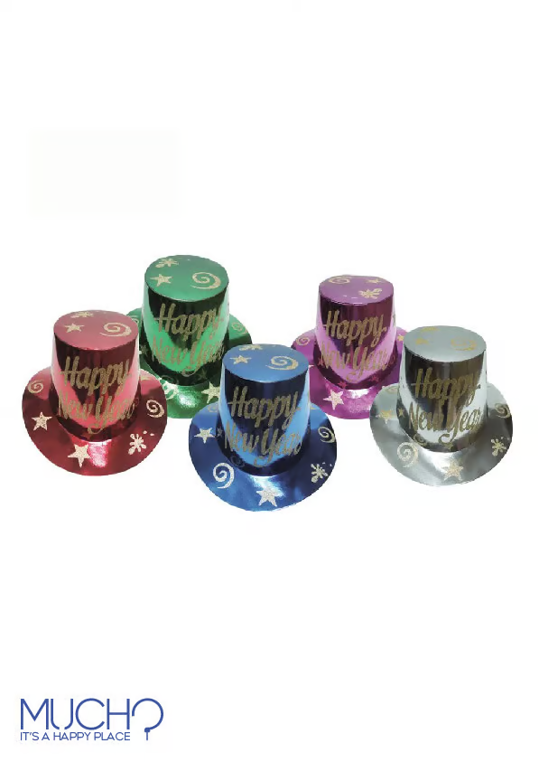 Happy New Year Hats (6 Pieces)