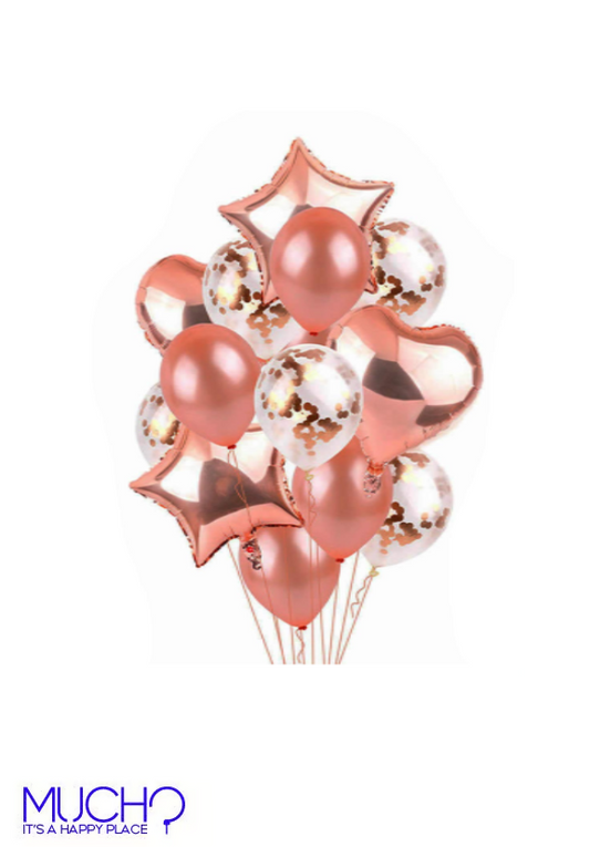 Rose Gold Balloons Bunch