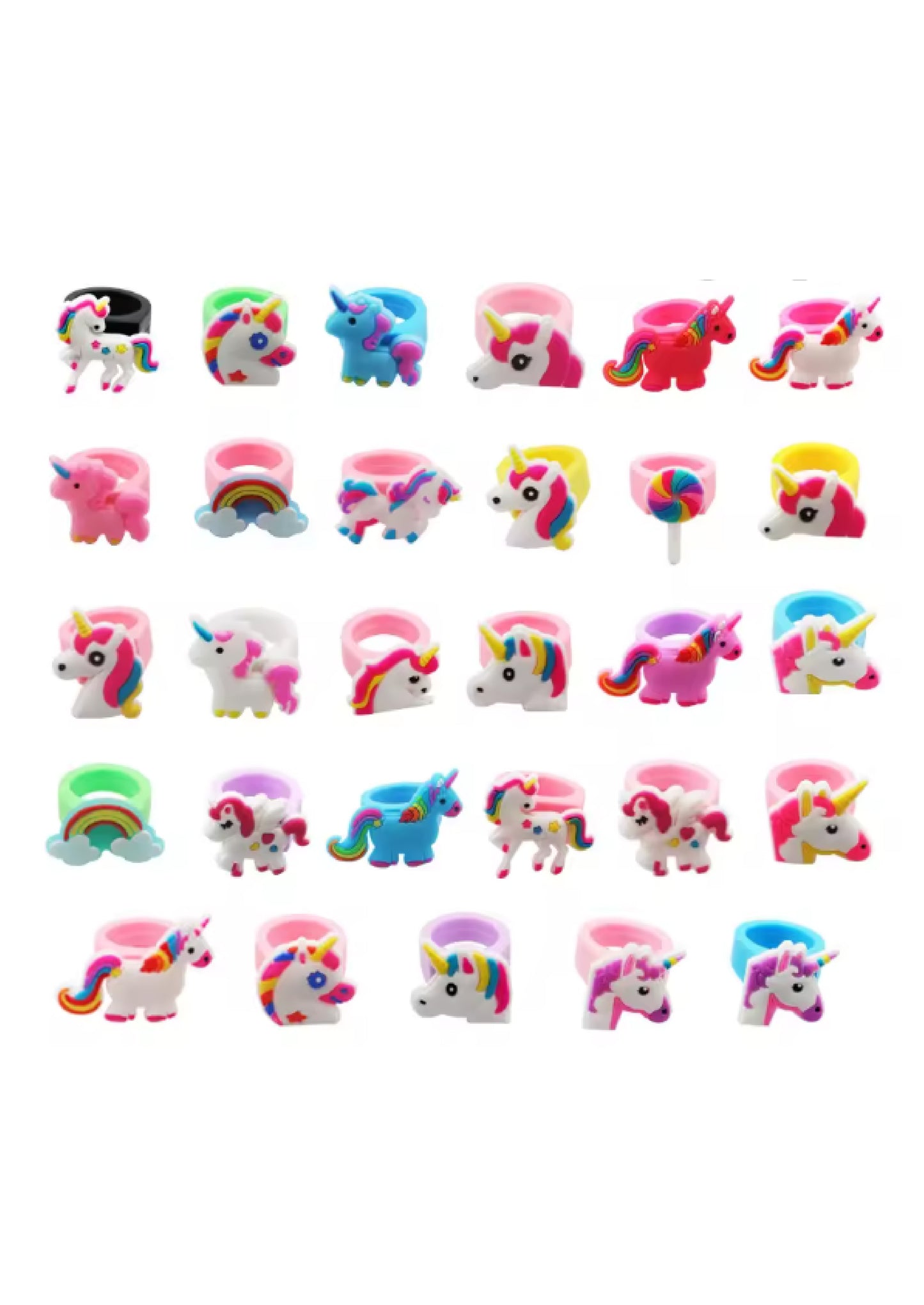 Unicorn Rings (Pack of 12)