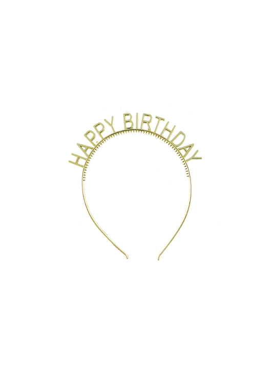 Silver / Gold Happy Birthday Headband