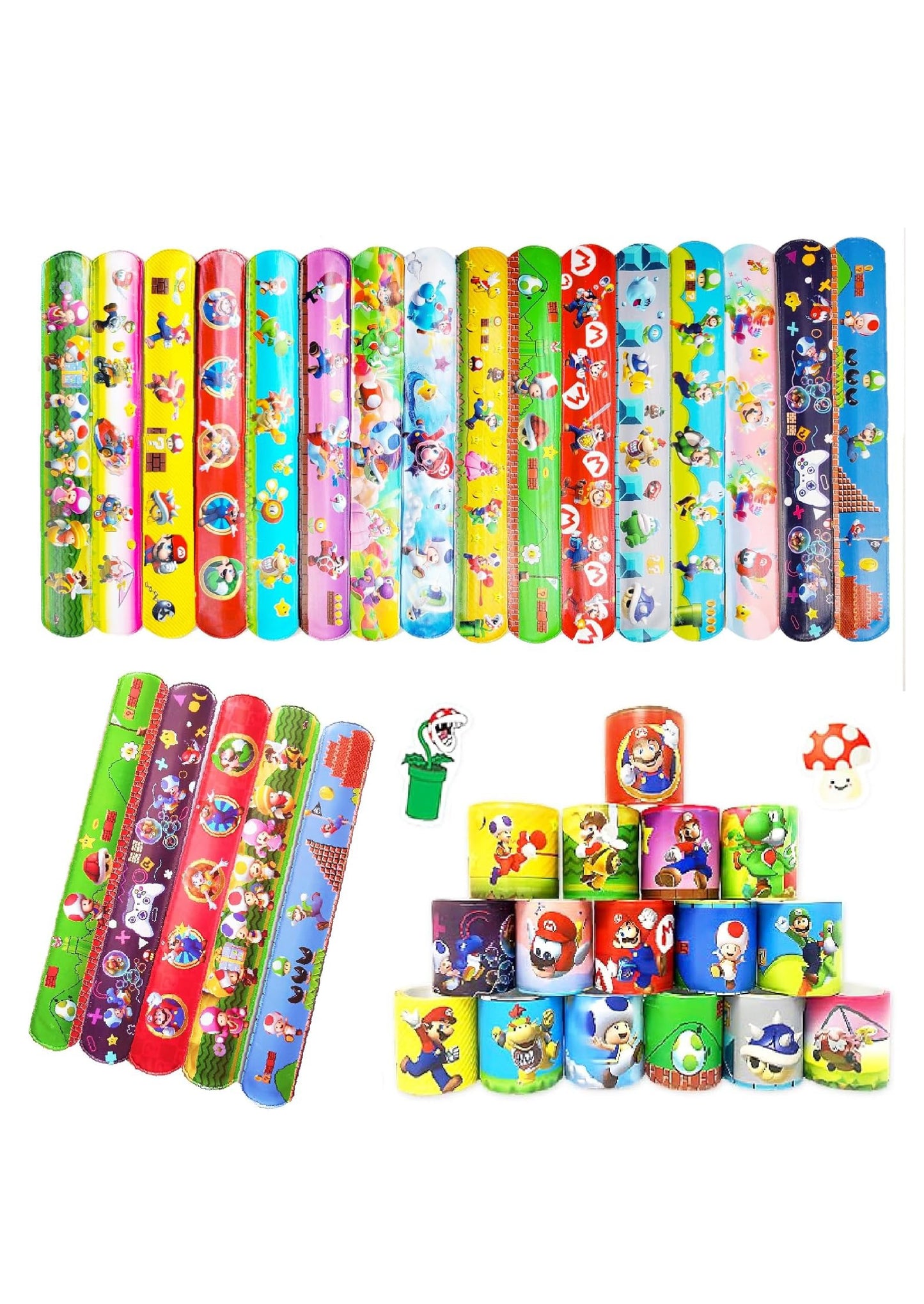 Super Mario Slap Bracelet (Pack of 12)