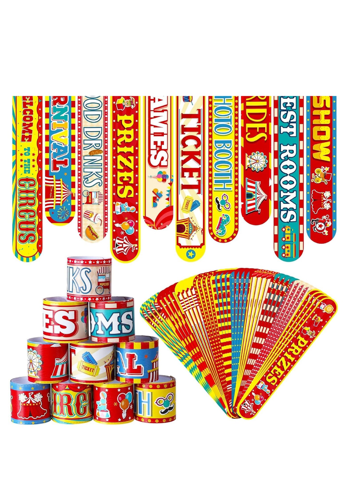 Circus Slap Bracelet (Pack of 12)