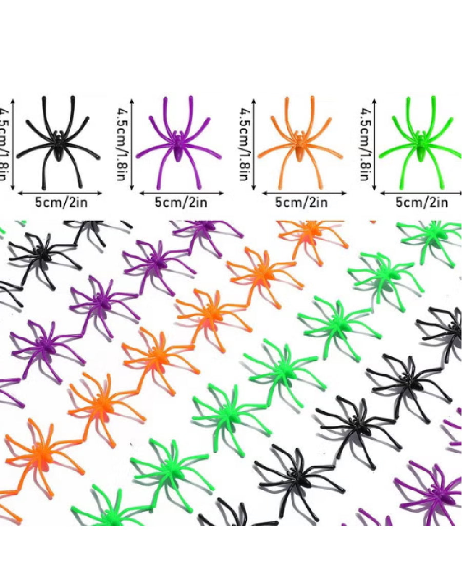 Mini Colored Spiders