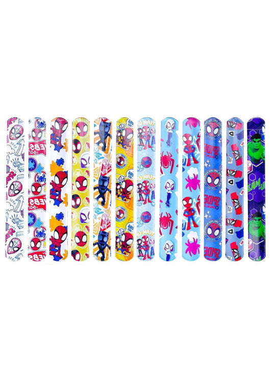 Superheros Slap Bracelet (Pack of 12)