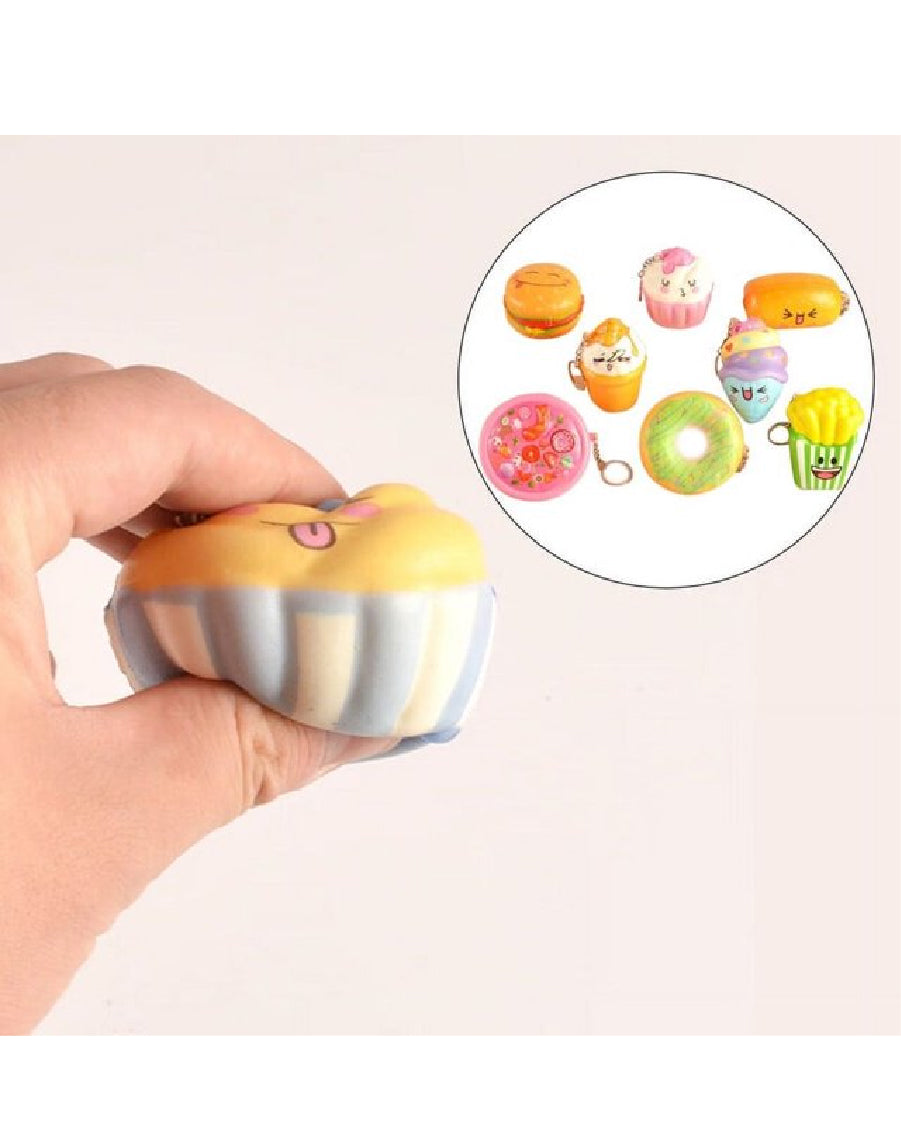 Mixed Designs Mini Squishy Keychain (1 Pc)