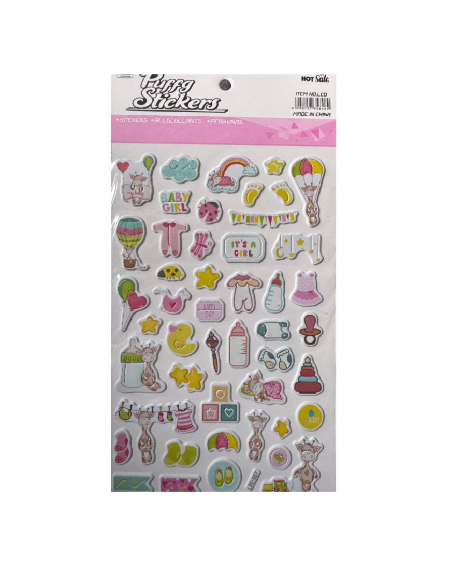 Its A Girl Sticker Sheet