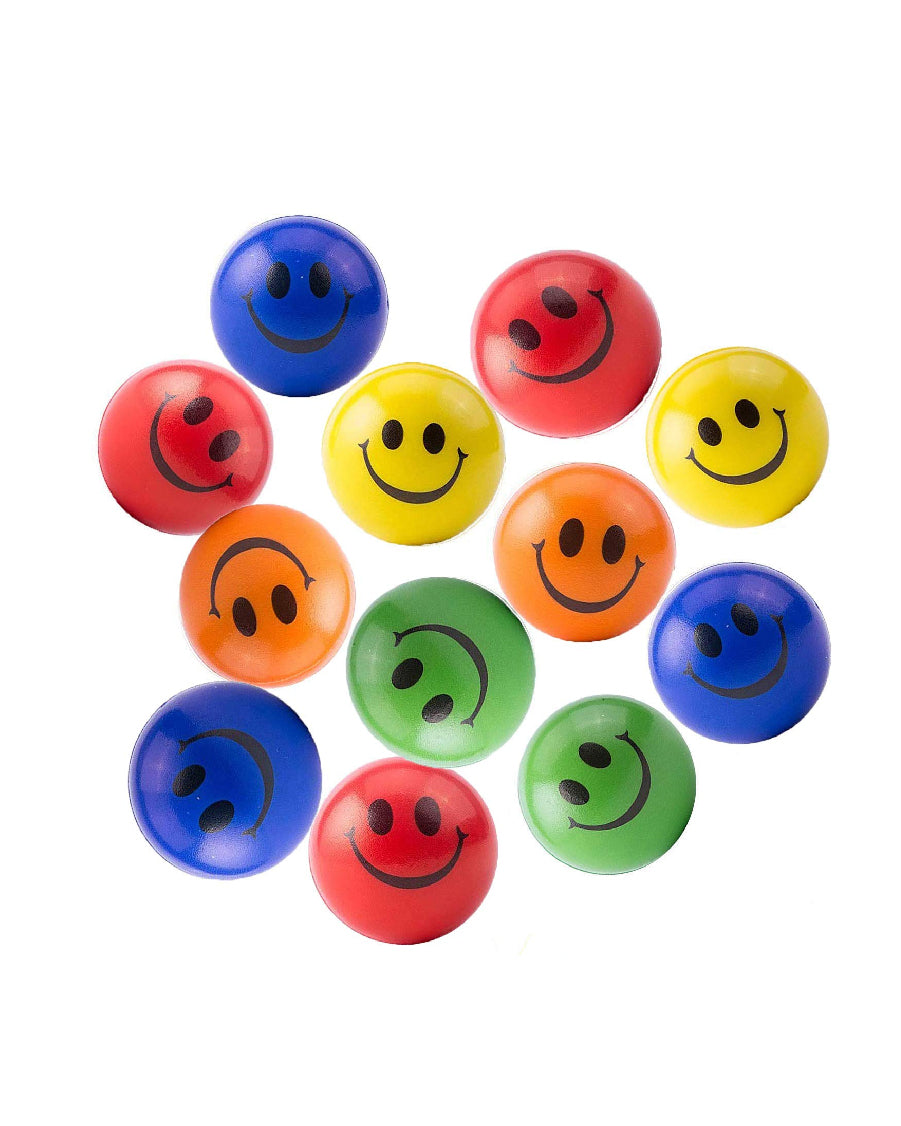 Colored Smiley Stress Ball (Pack of 12)