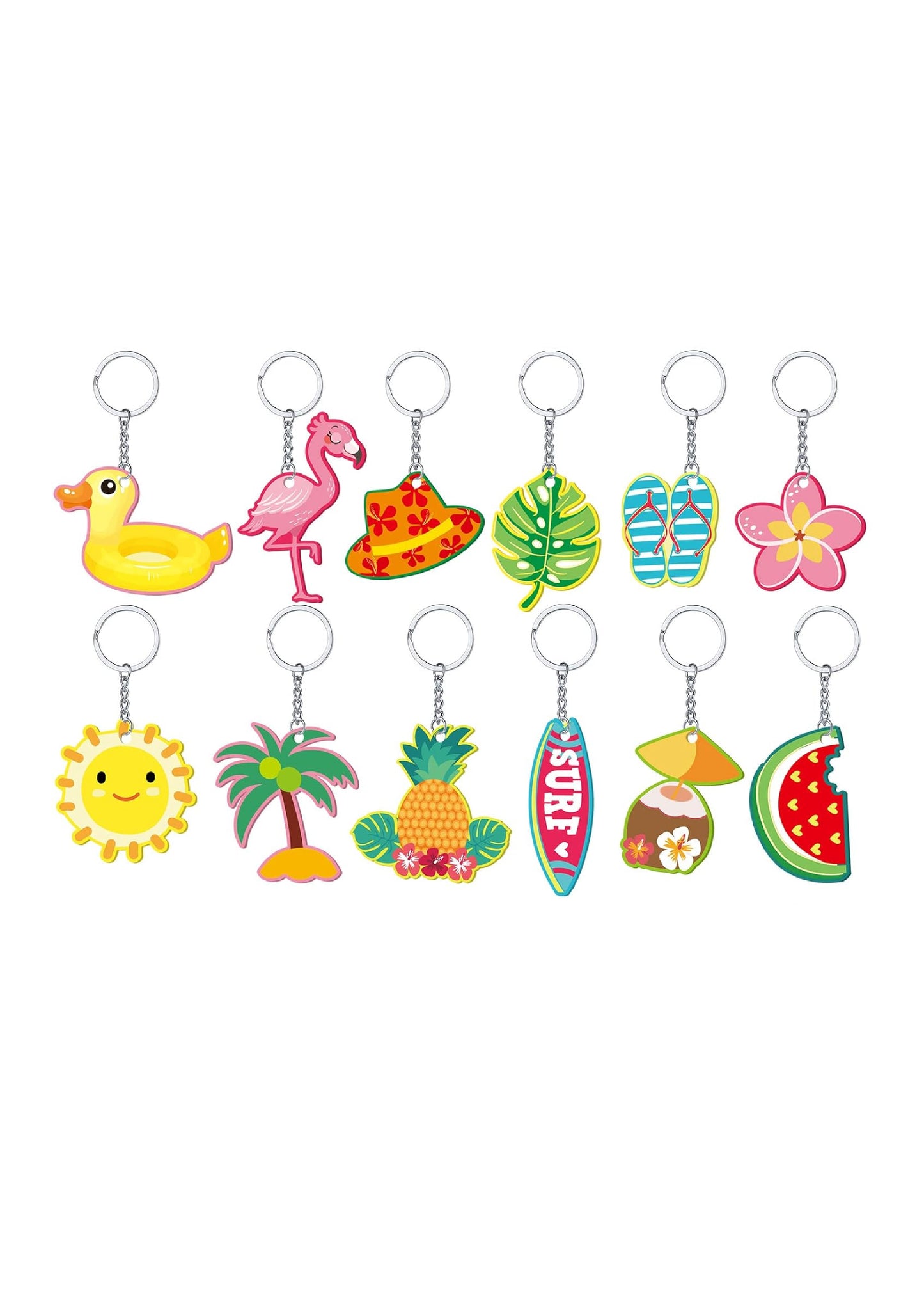 Summer, Beach, Pool, Flamingo Key Chain