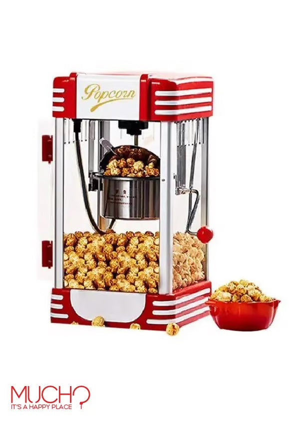 Red Silver Popcorn Machine