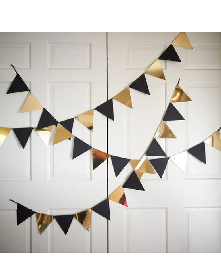 Metallic Flags Banner