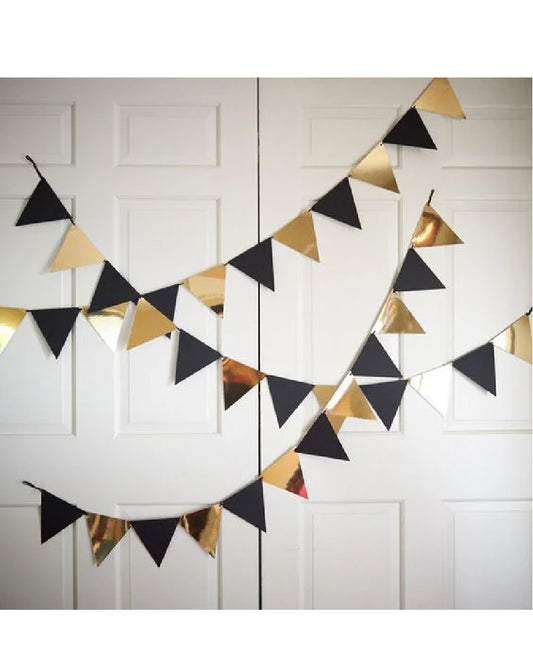 Metallic Flags Banner