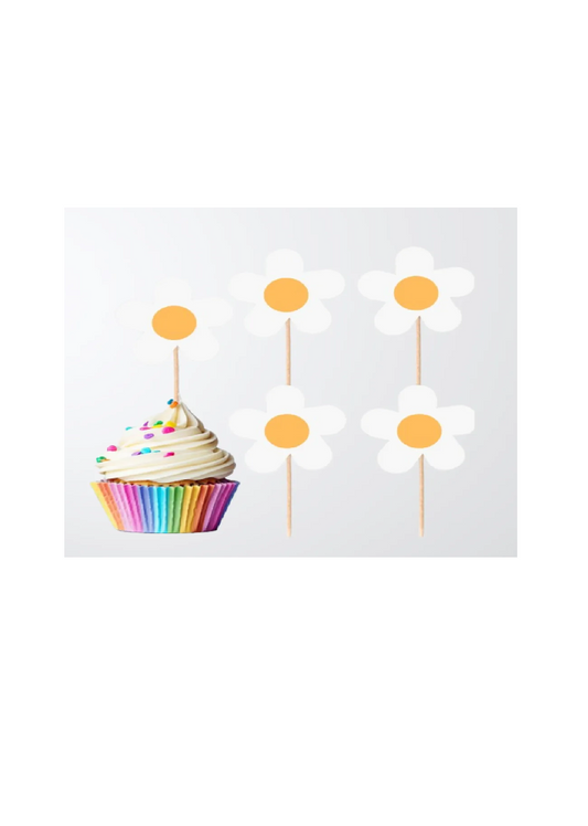 Daisy Cupcake Toppers