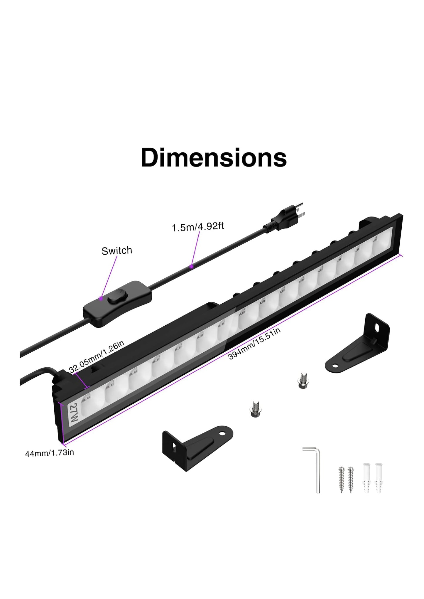 UV LED Black Light Bar