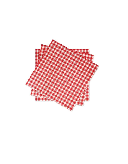 Red Checkered Napkins