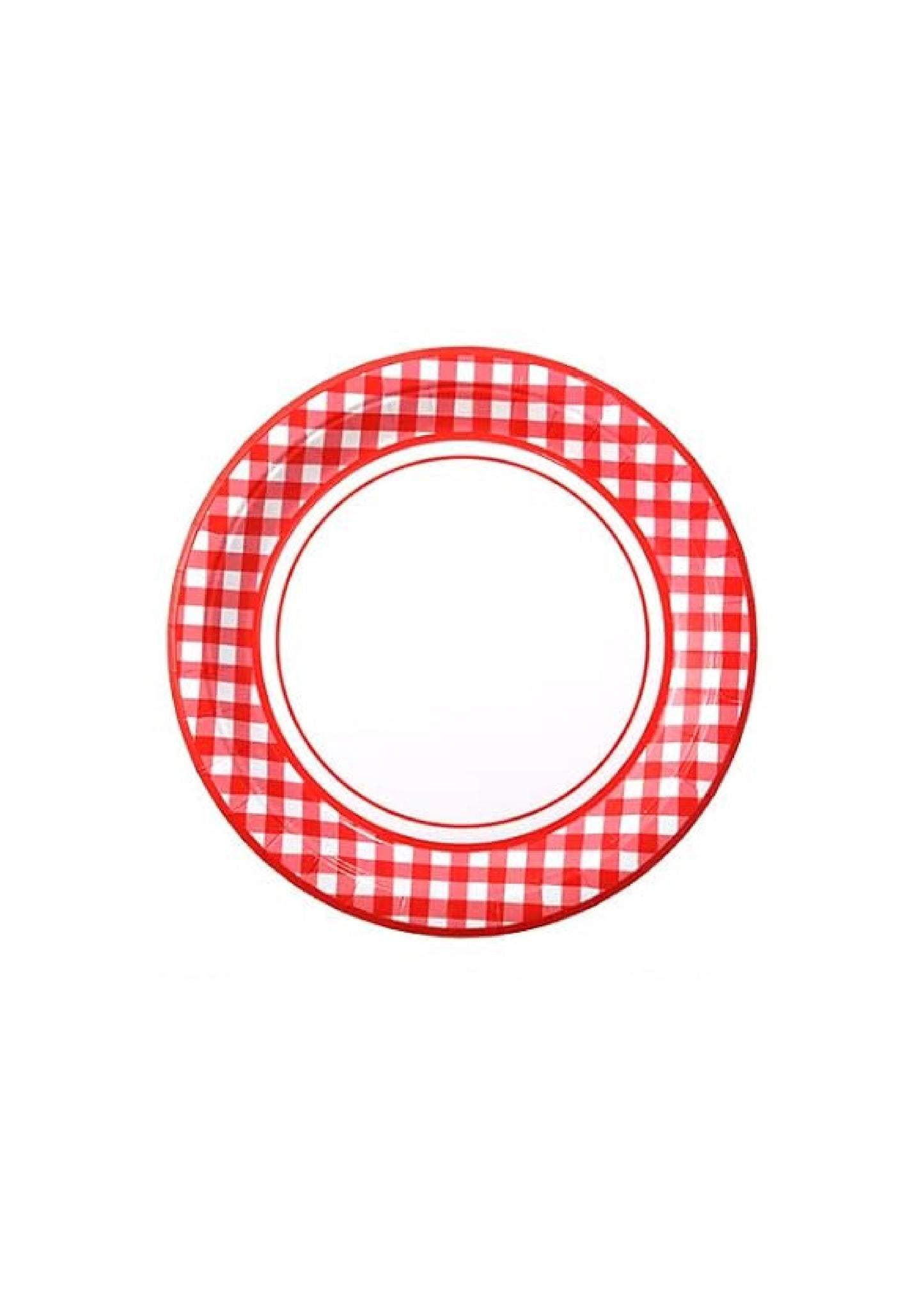 Red Checkered 9IN Plate