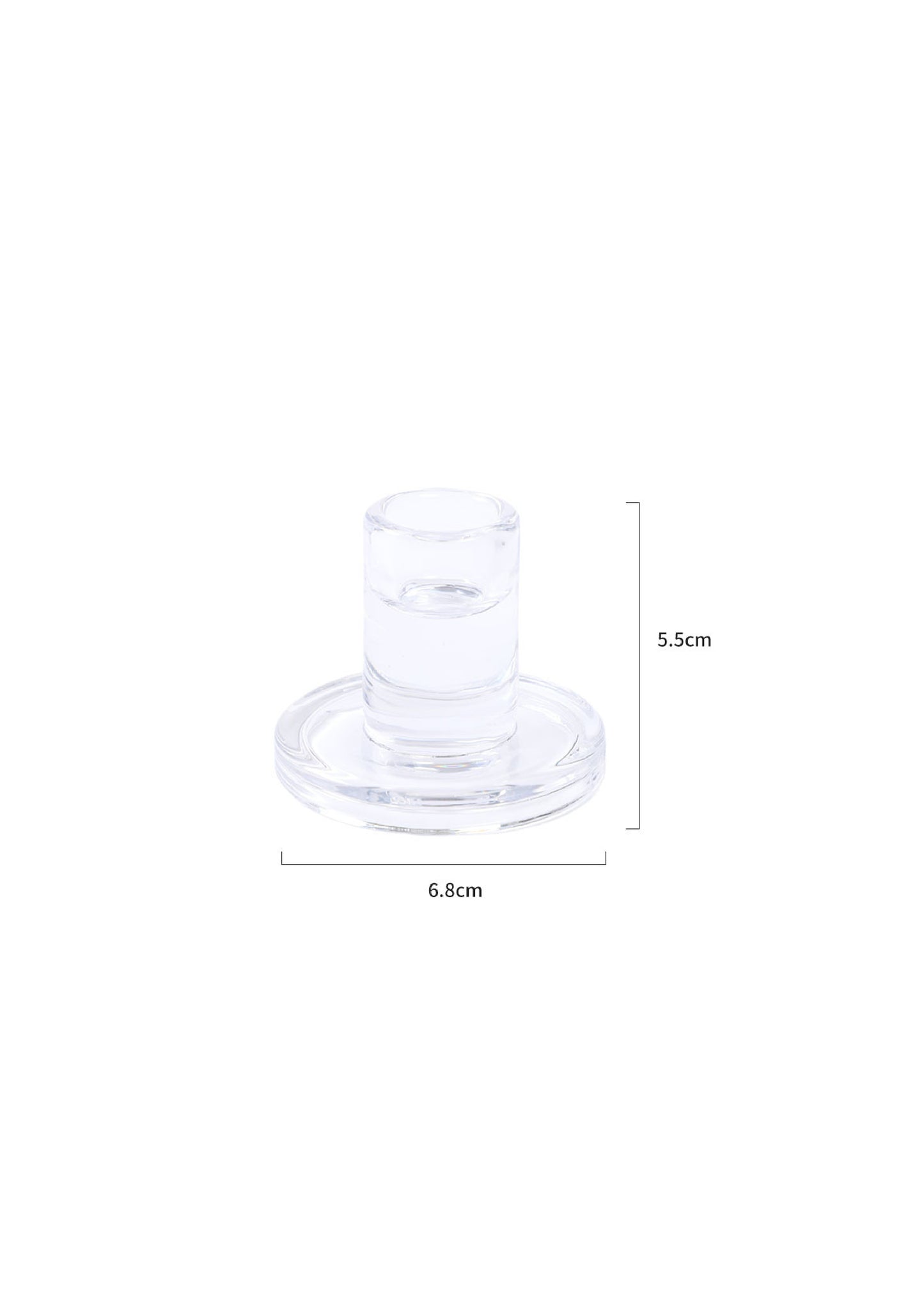 Glass Candle Holder (1 Pc)