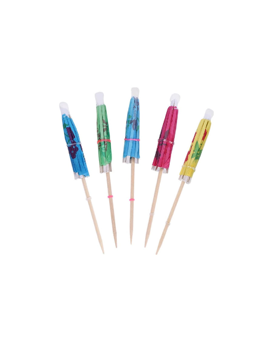 Tropical Colored Paper Topper/Drink Umbrella