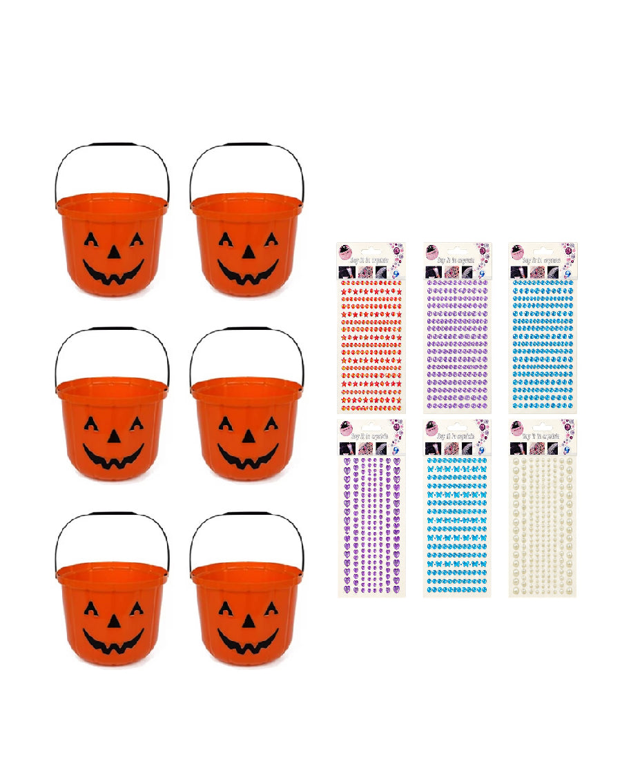 Halloween Bucket Bedazzle (Pack of 6)