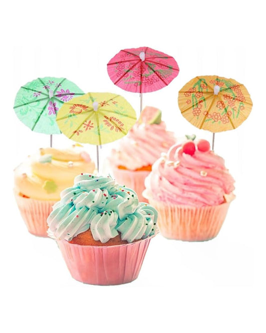 Tropical Colored Paper Topper/Drink Umbrella