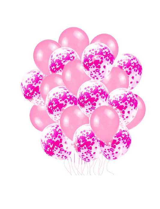 Latex & Confetti Balloons Bunch