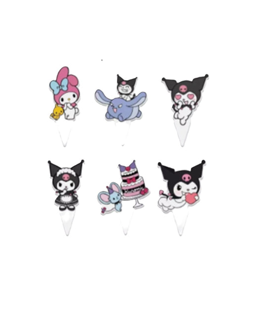 Kuromi Cupcake Toppers