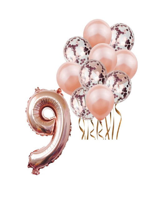 Rose Gold Balloons Bunch