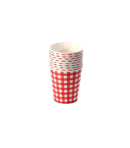 Red Checkered Cups