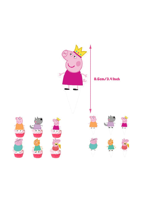 Peppa pig Cupcake Toppers