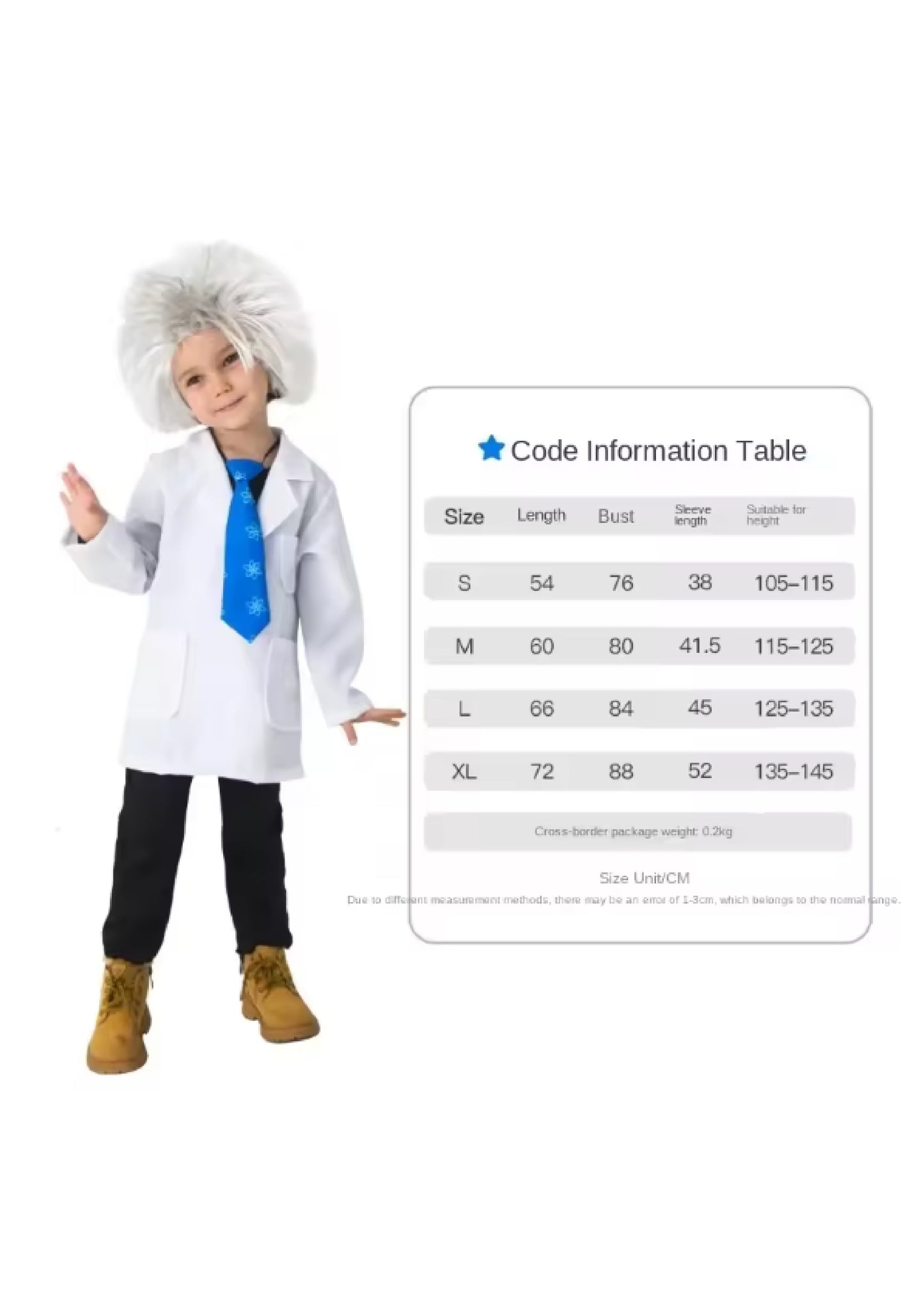 Einstein Physicist Kids Costume