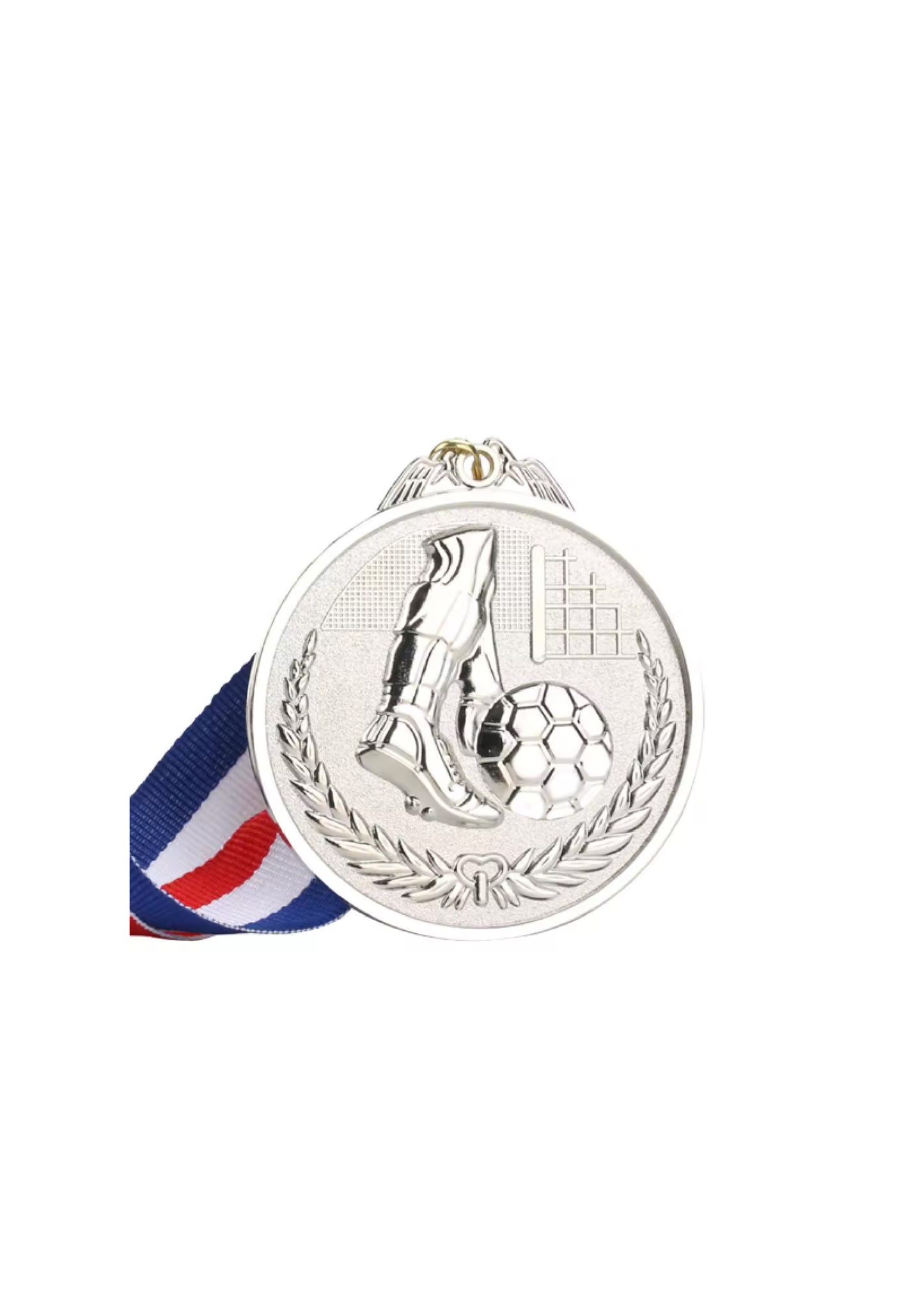 Football Silver Medal (Pack of 10)