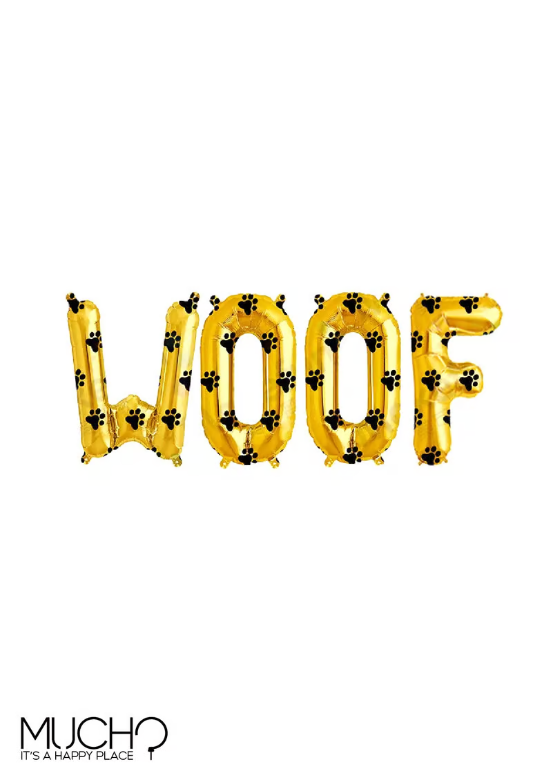 Woof 16in Balloon Banner