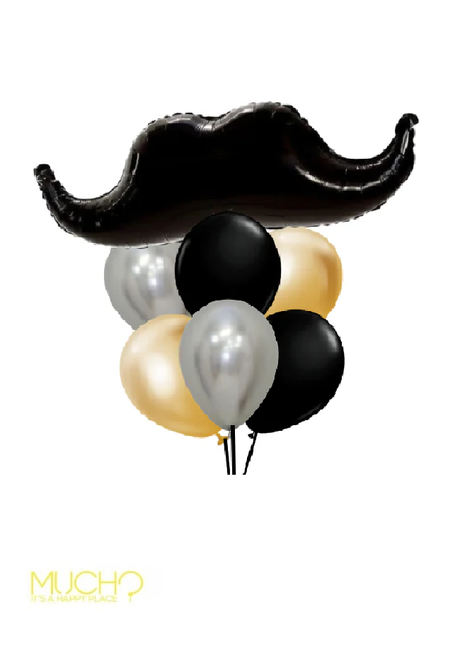 Moustache Balloons Bunch